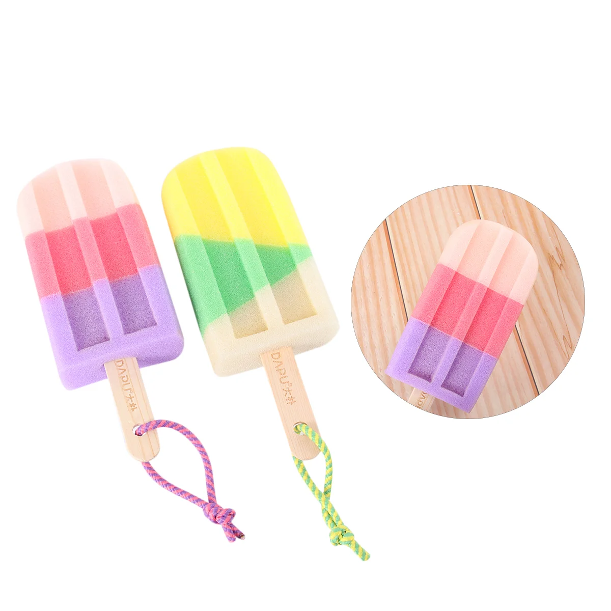 2 Pcs Bath Accessories Body Ball Face Lotion Rubbing Towel Sponges Scrubber Bathing