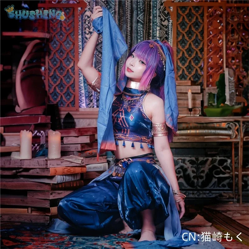 

In Stock Tokoyami Towa Dancer Cosplay Costume New Outfit Hololive Holo Vtuber Full Set Wig Halloween Xmas Woman sexy uniform