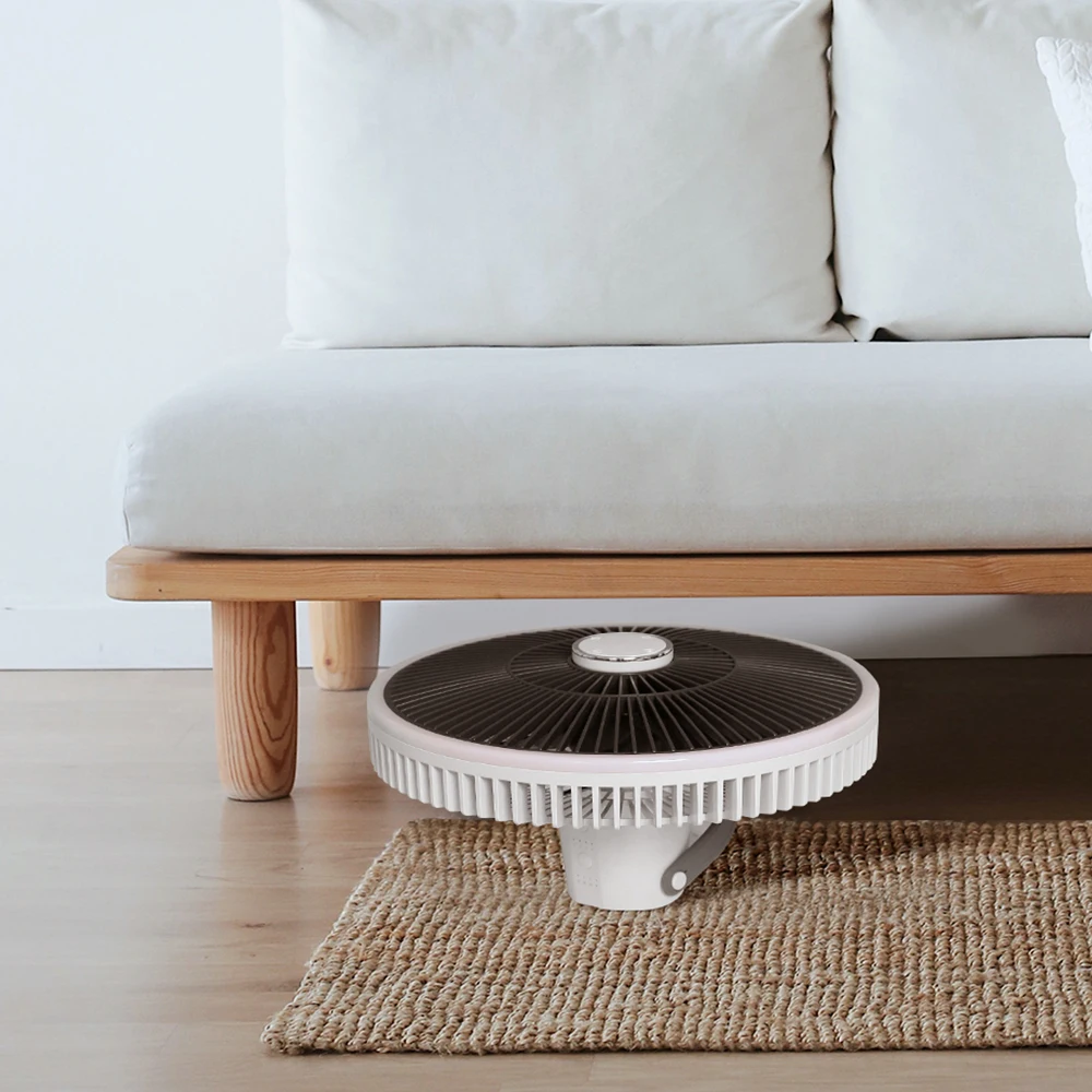 10000mAh USB Camping Ceiling Fan with Remote Control Floor Stand Cooling Fans Rechargeable Wireless Vertical Table Fan Outdoor