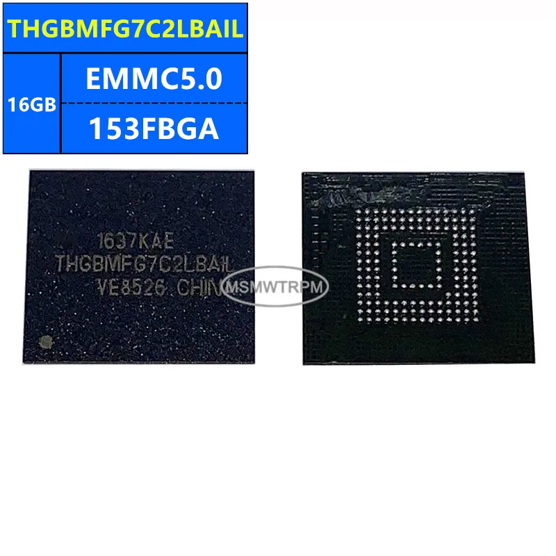 THGBMFG7C2LBAIL SDIN9DW4-16G SDIN9DW2-16G EMMC5.0 16GB 153FBGA 메모리 칩 IC 전자 부품 신제품 정품