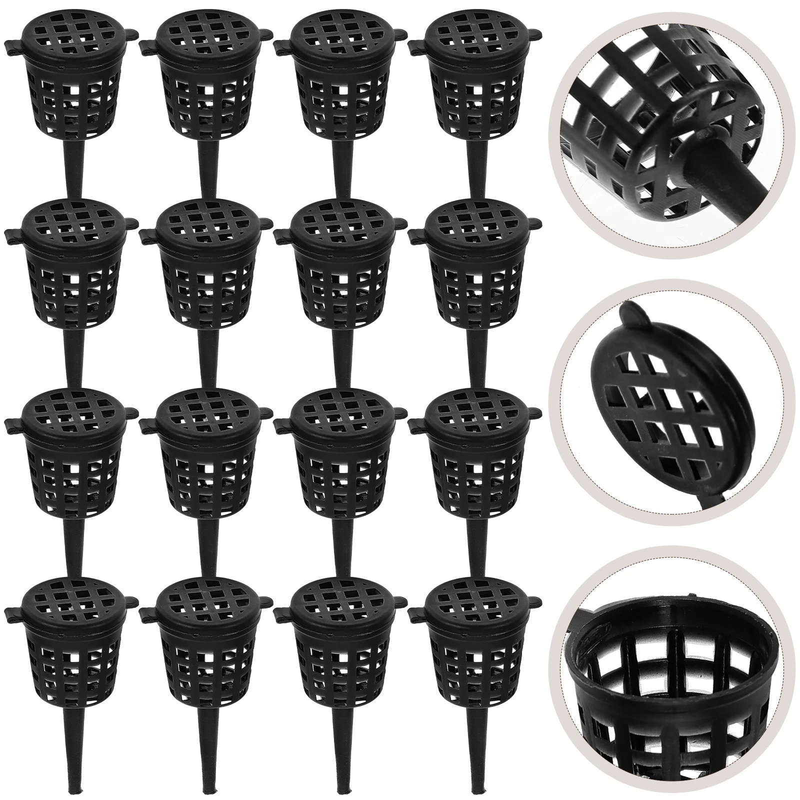 

50pcs Baskets Plastic Fertilizer Box Lid For Bonsai Plant Pot Holder Container Garden Tool Supply Fertilizer Control