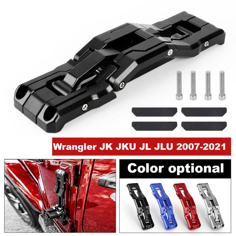 2/4 Door Before And After Side Ladder Pedals For Jeep Wrangler JK/JL 2007-21 Aluminum Alloy Folding Ladder Pedals