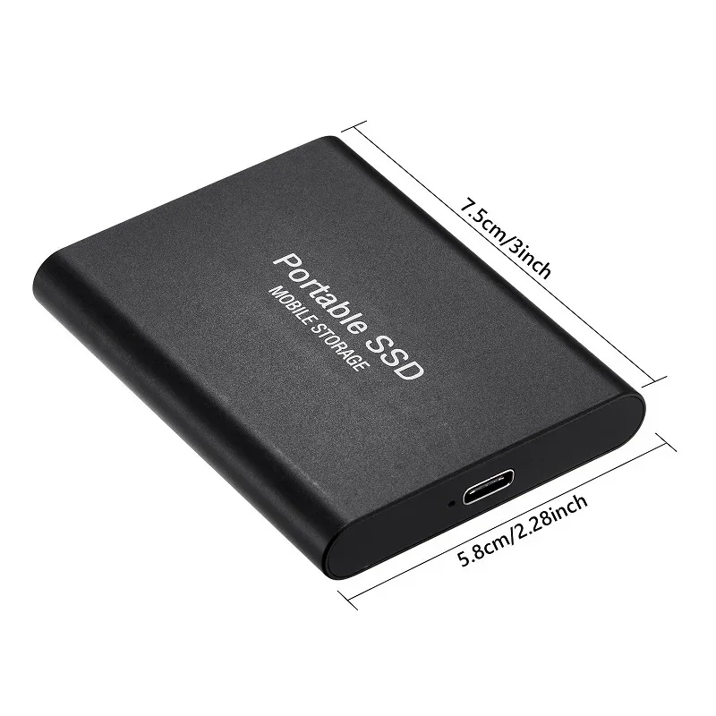 Lenovo 2024 New High-speed External Hard Drive 500GB 2TB 4TB 8TB USB3.1 SSD 2.5 Inch Portable SSD 16TB Hard Disk for Laptop PS4