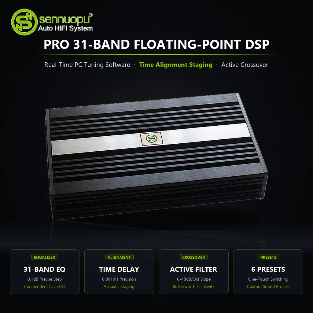 Car Stereo Dsp 8 Channel - Sennuopu HIFI X12, Prosesor DSP 10