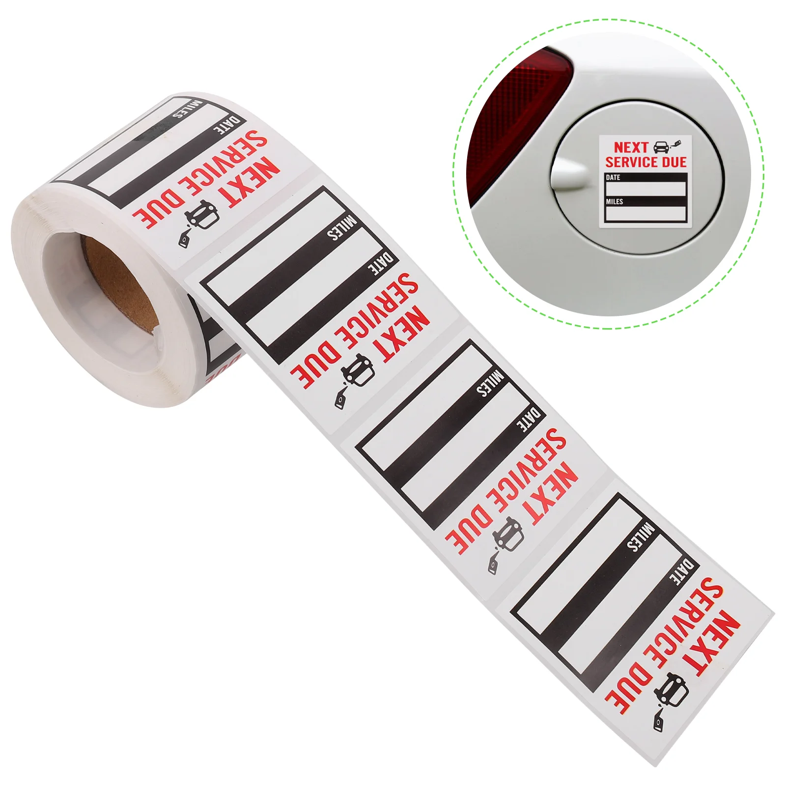 Adhesive Car Label Sticker Oil Change Stickers Practical Changing Window Removable Labels