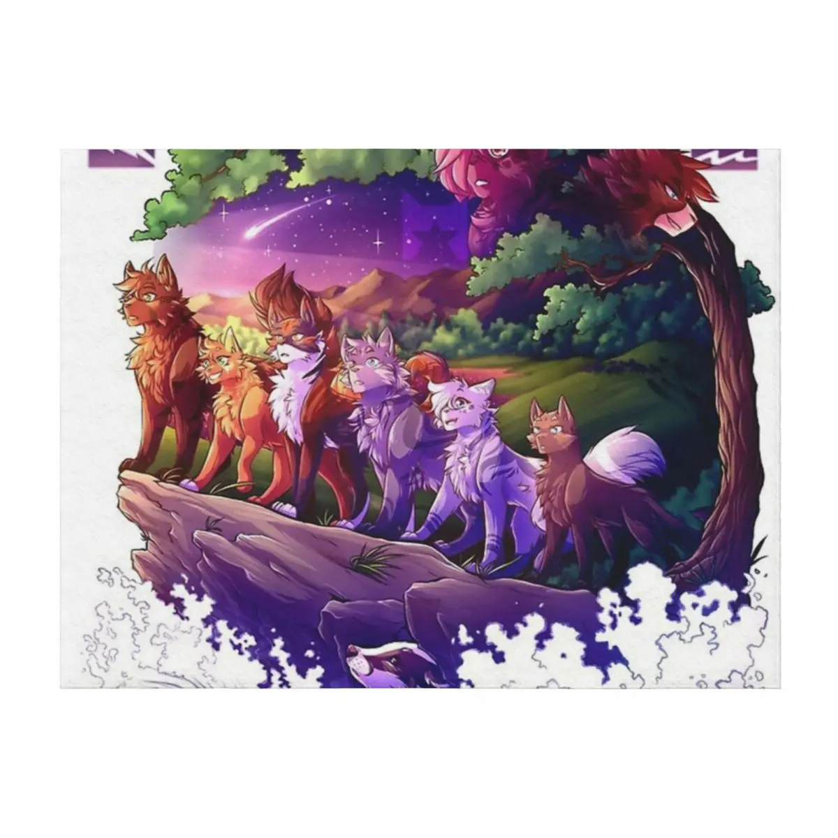 

Warriors Series Two Throw Blanket cosplay anime Furrys Comforter Decorative Sofa Blankets