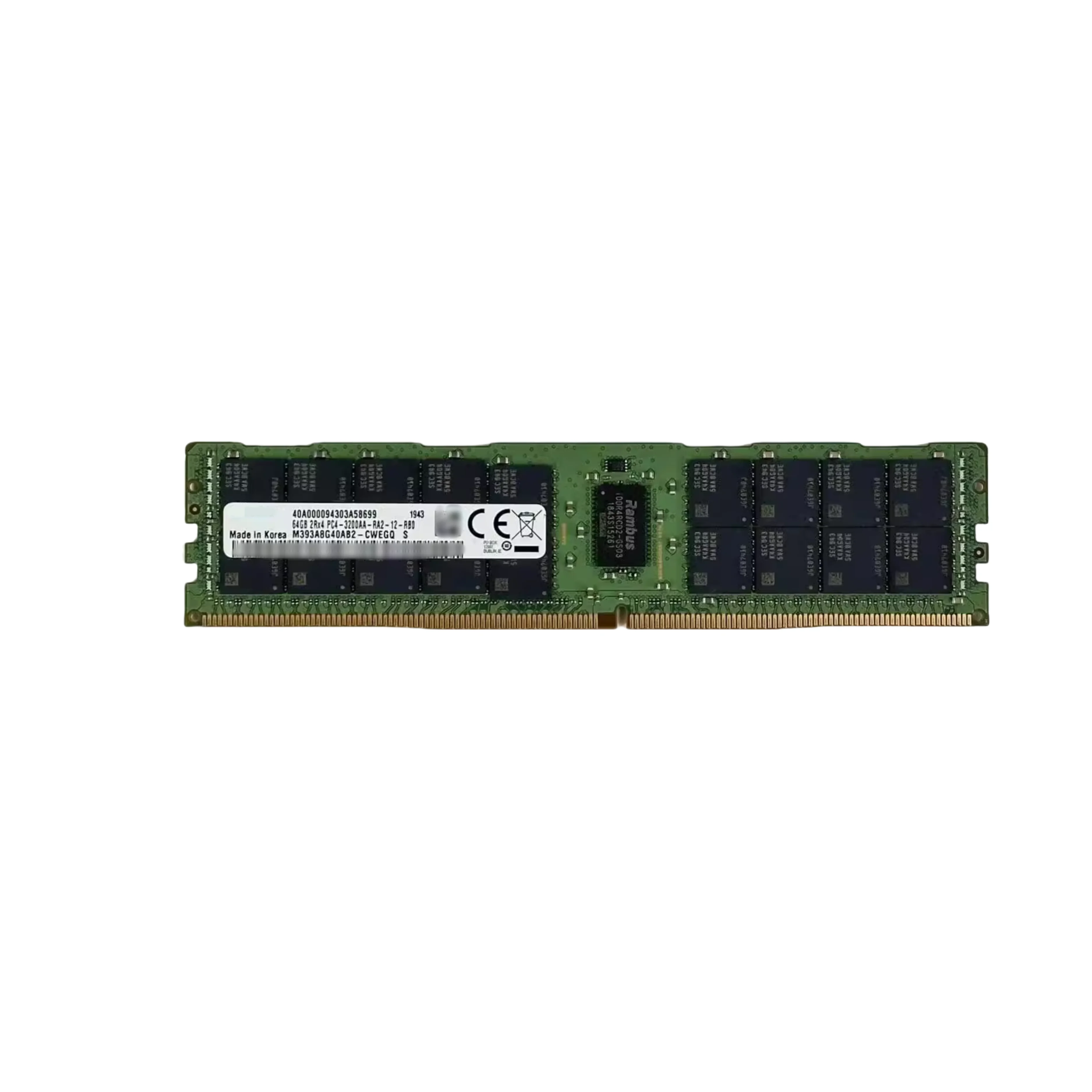 

64G 2RX4 PC4-3200AA-RDIMM ECC M393A8G40AB2-CWE
