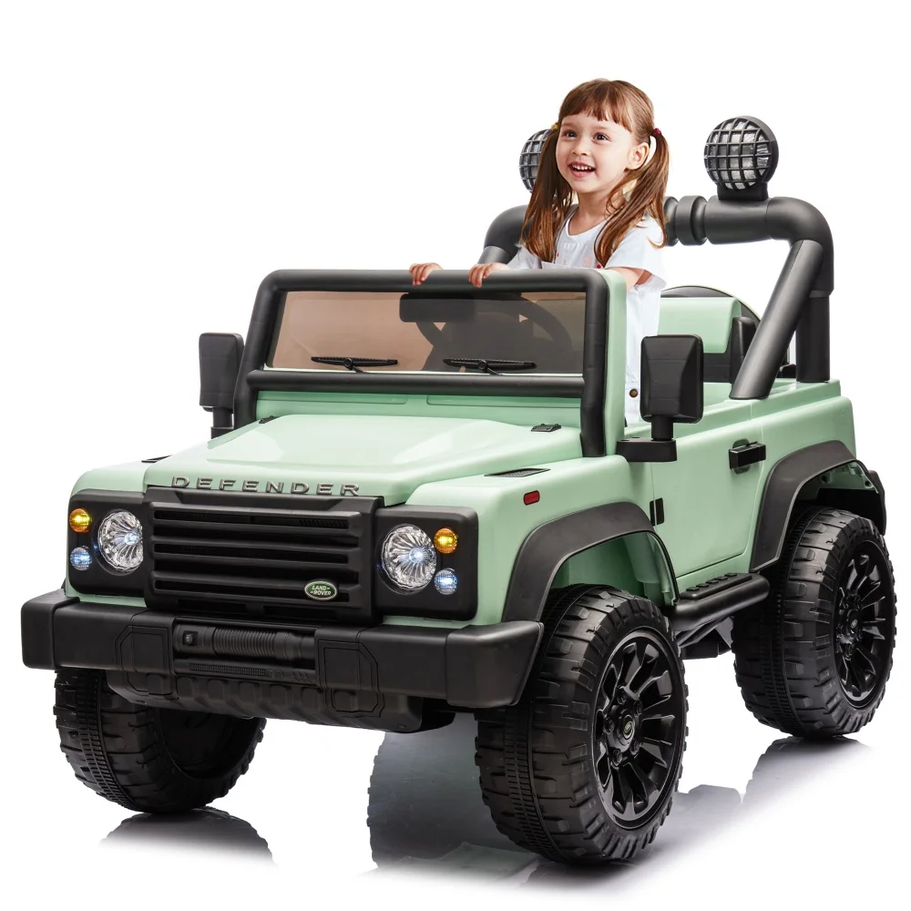 

24V Green Children Electric Vehicle Ultra Wide Seat Multifunctional Kid Toy Car Dual Drive 4-wheel Suspension Remote Control Car