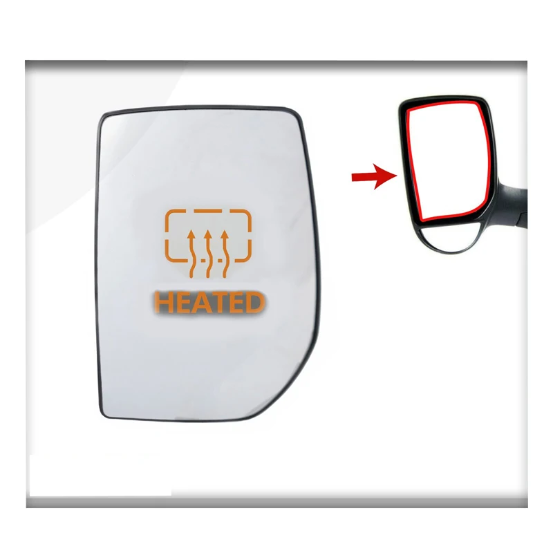 

FOR FORD TRANSIT MK6 MK7 HEATED ELECTRIC MIRROR GLASS PASSENGER SIDE (2000-2014)