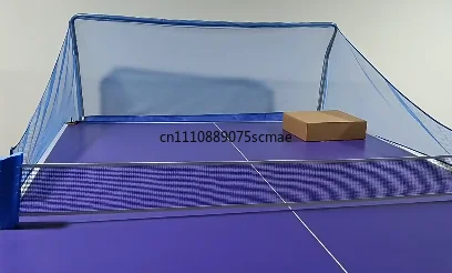 Table Tennis Collector Net Easy Carry Durable Pickup Accessory Blue Ball Storage Net for Club and Home Practice