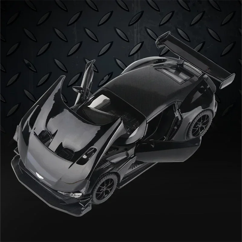 1:32 Aston Martin Vulcan Alloy Sports Car Diecast Metal Racing Car Model Simulation Sound and Light Collection Children Toy Gift