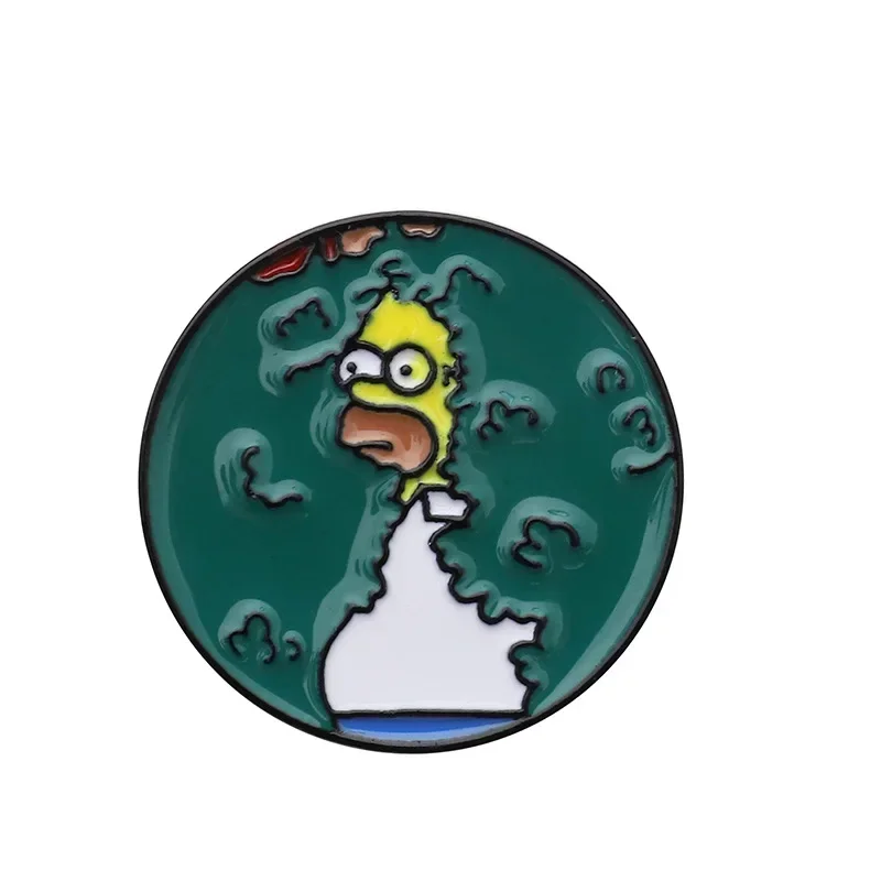 Simpsons Cartoon Funny Enamel Brooch Fashion Creative Anime Backpack Accessories Badge Lapel Pin Jewelry Decoration Friend Gifts