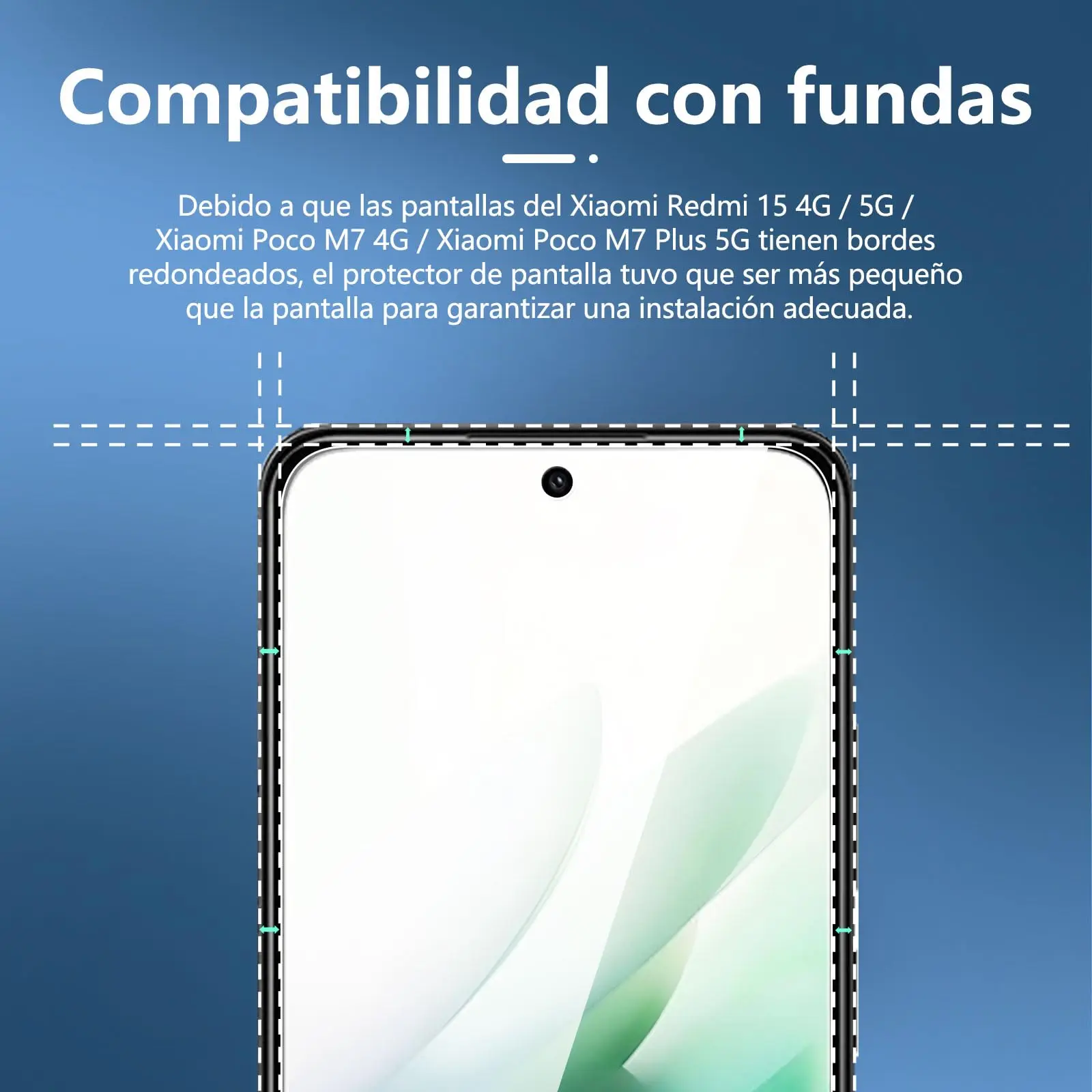 واقي شاشة لهاتف Redmi 15 4G 5G Xiaomi من الزجاج المقسى HD 9H شفاف ومضاد للخدش #2