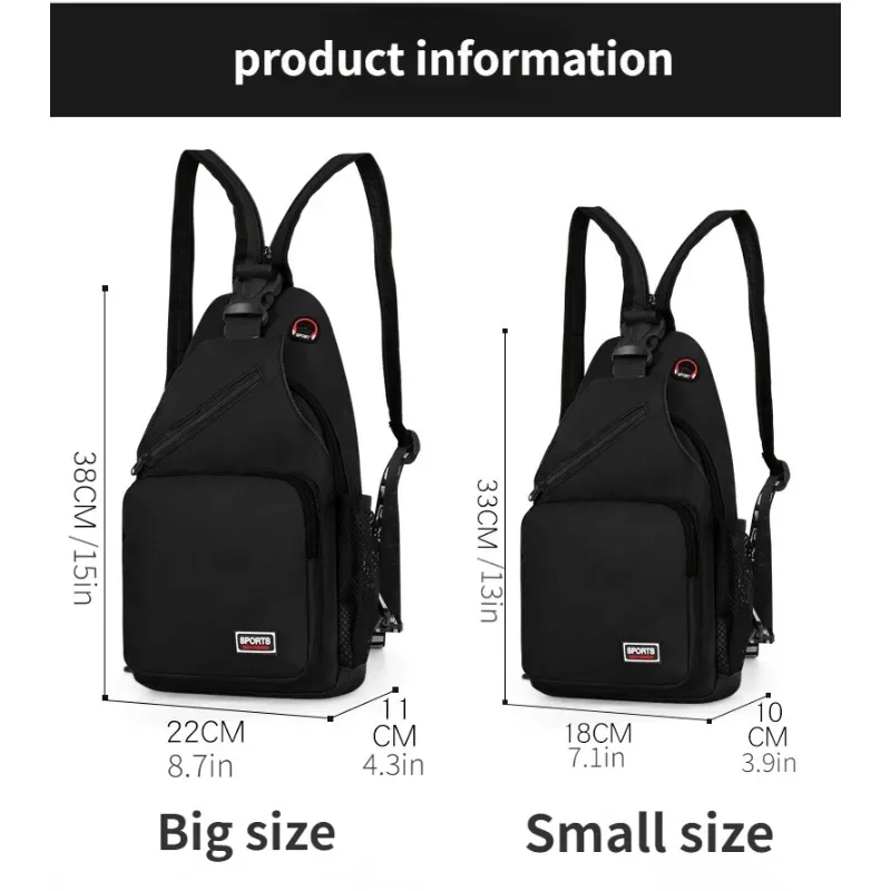 New Fashion Chest Bag Ins Style Messenger Bag 2 in 1 Shoulder Bag Multi-function Large Capacity Outdoor Bags for Women and Men