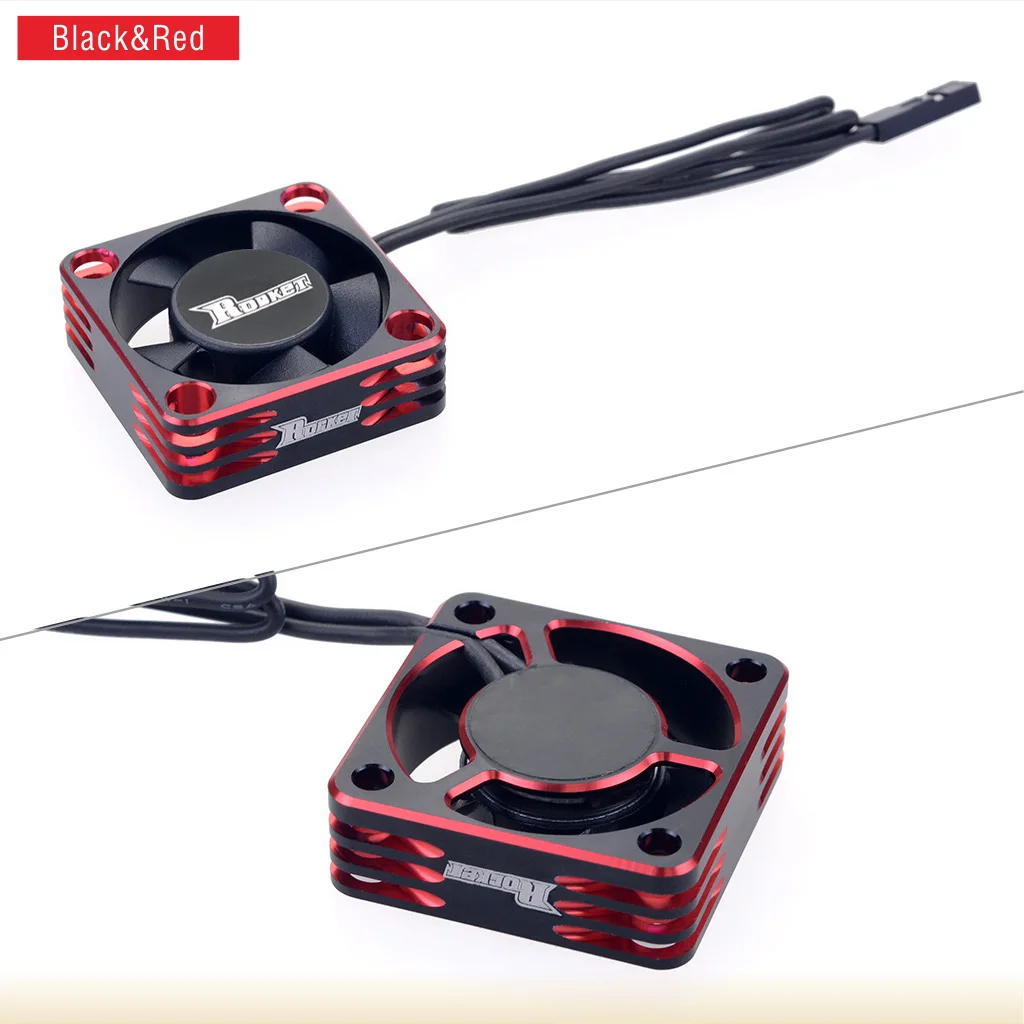 Melampaui Hobby Rocket 25Mm 30Mm 36Mm 40Mm 50Mm Kipas Pendingin Logam untuk Pembuangan Panas Motor RC ESC-Merah & HITAM