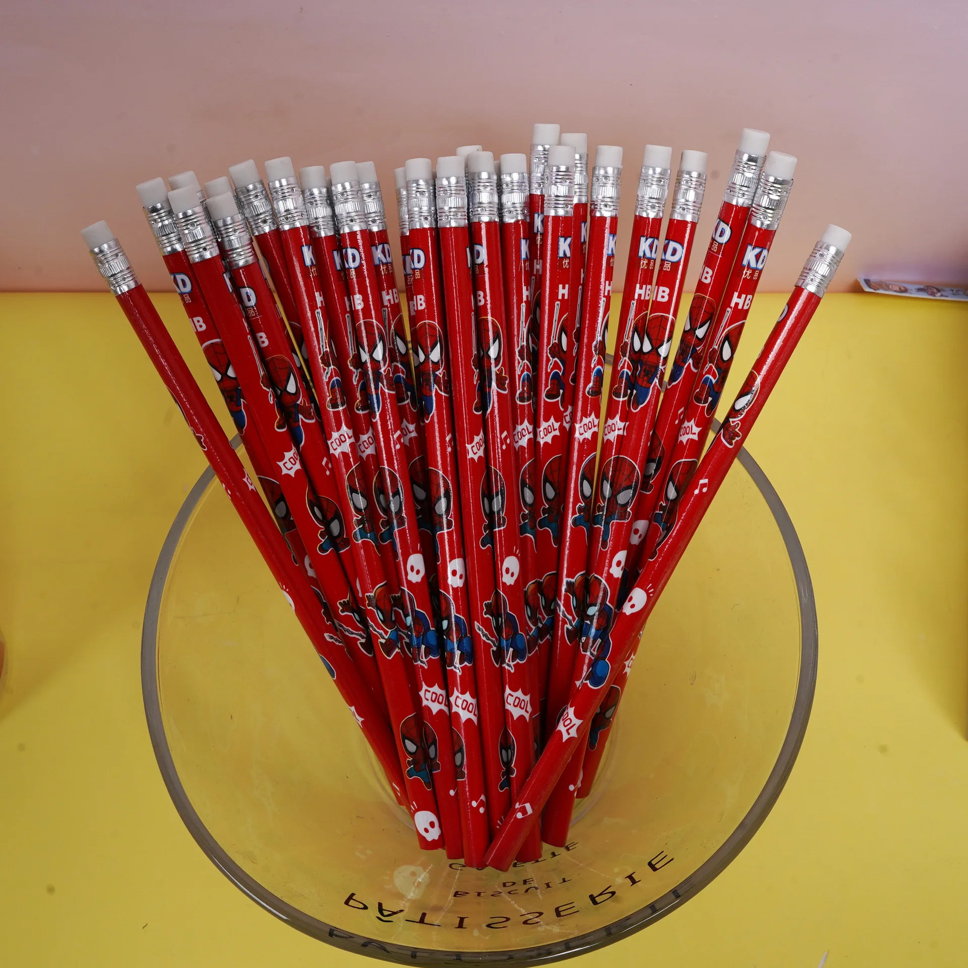 30pcs/set cartoom Spiderman HB Pencil Student Writing Pen Pencil Anime Cartoon Pencil School Stationery Supplies Peripheral Gift view 3