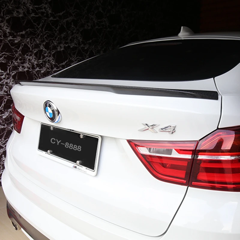 F26 M Style 2014 2015 2016 For BMW X4 F26 Carbon Fiber Car Rear Trunk Spoiler Add On for Back Spoiler Wing