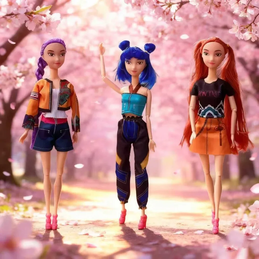 

30 см аниме Kpop охотники на демоны, кукла принцессы Руми Мира Зои, пластиковая фигурка, игрушка в подарок для девочек, детей, Рождество