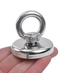 D20-36 Super Strong Magnet Fishing Neodymium Search Magnetic Heavy Duty Rare Earth Magnets with Countersunk Hole Eyebolt Salvage