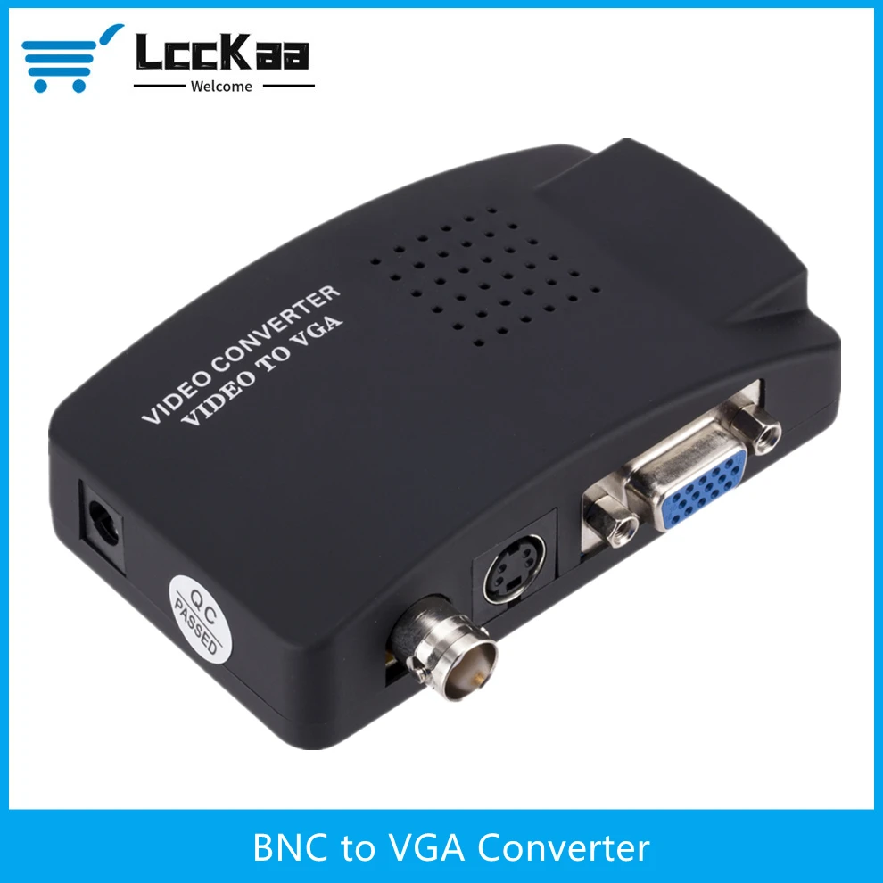 

1080P BNC to VGA Video Converter Out Adapter BNC to VGA Converter Composite Output Adapter Digital Switch Box For Mac TV Camera