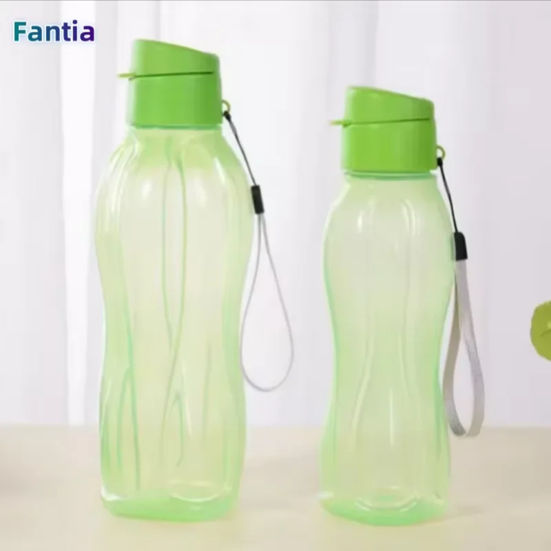 Bottle Plastic Water Bottle Portable Outdoor Sports Water Cup Large Capacity Solid Color Space Cup Plastic Drinkware