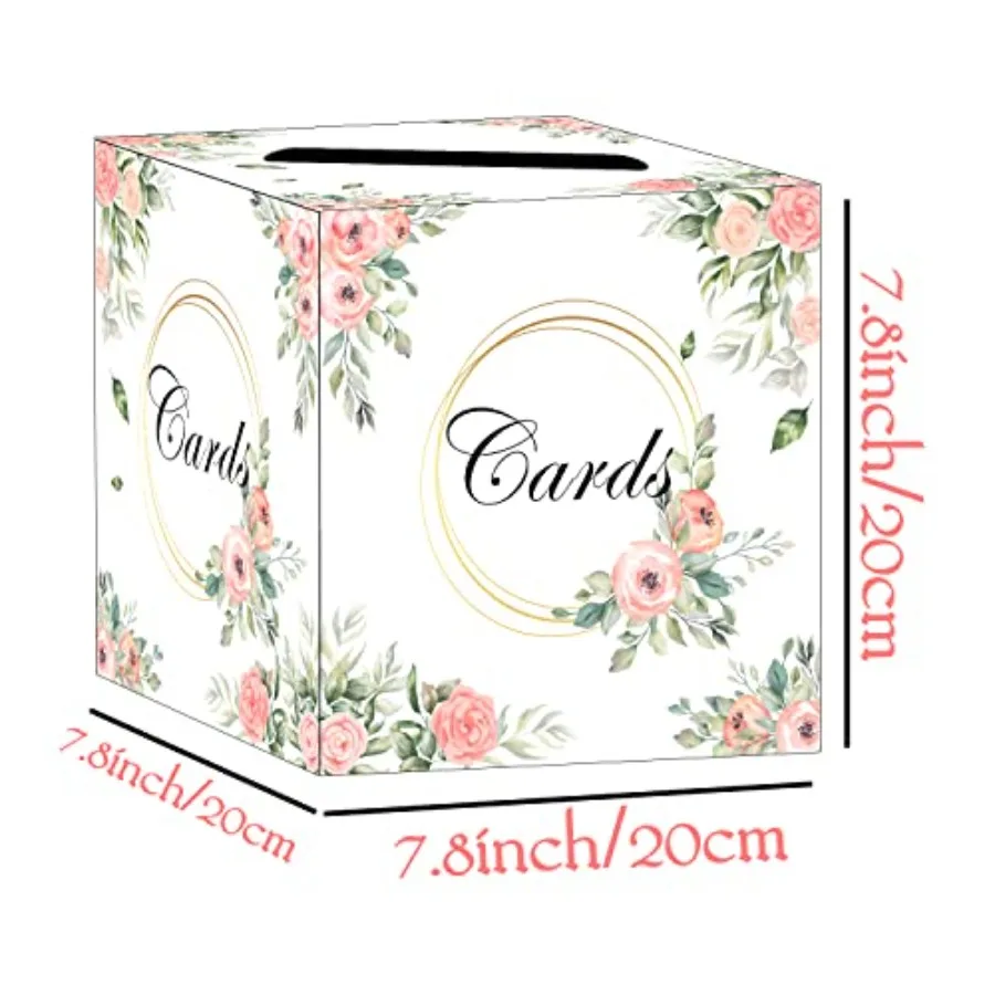الوردي الأزهار علبة كرتون الأزهار هدية حامل الصندوق لحفل الزفاف استحمام الطفل الزفاف دش حفلة عيد ميلاد لصالح الجدول محور D