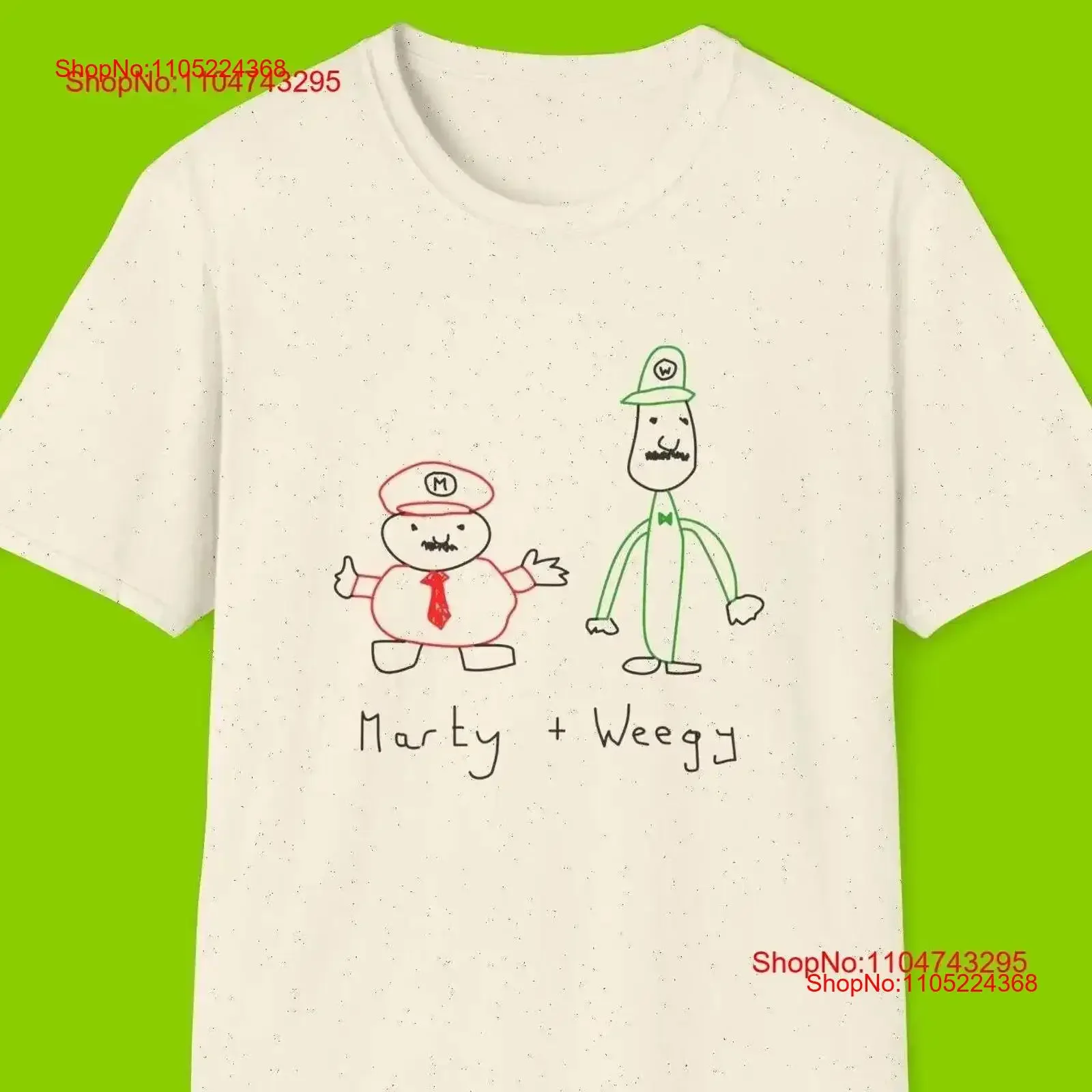 Funny Parody Meme T Shirt Softstyle Marty and Weegee Joke GifT vintage Washed Versatile graphic Breathable homme Stylish