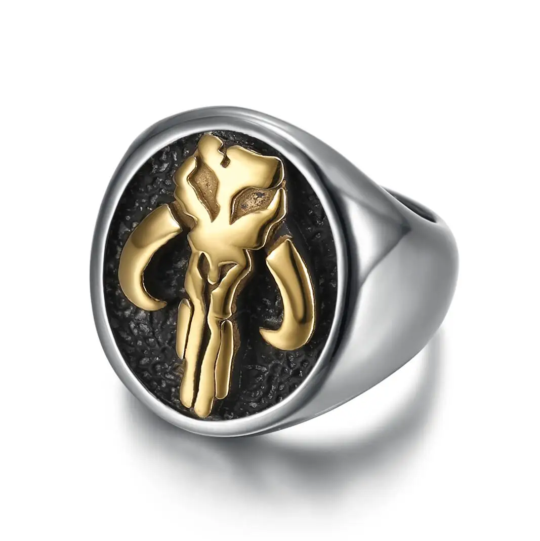 Norse Viking Satan Ram Ring Stainless Steel Classic Animal Bull Biker Mens Women Jewelry Wholesale SMR0018