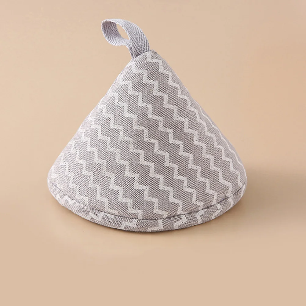 

2pcs Pot Lid Cover Triangle Cotton Linen Heat Insulated For Pot Handle Anti Scald Glove Kitchen Gadget Cooking Accessory