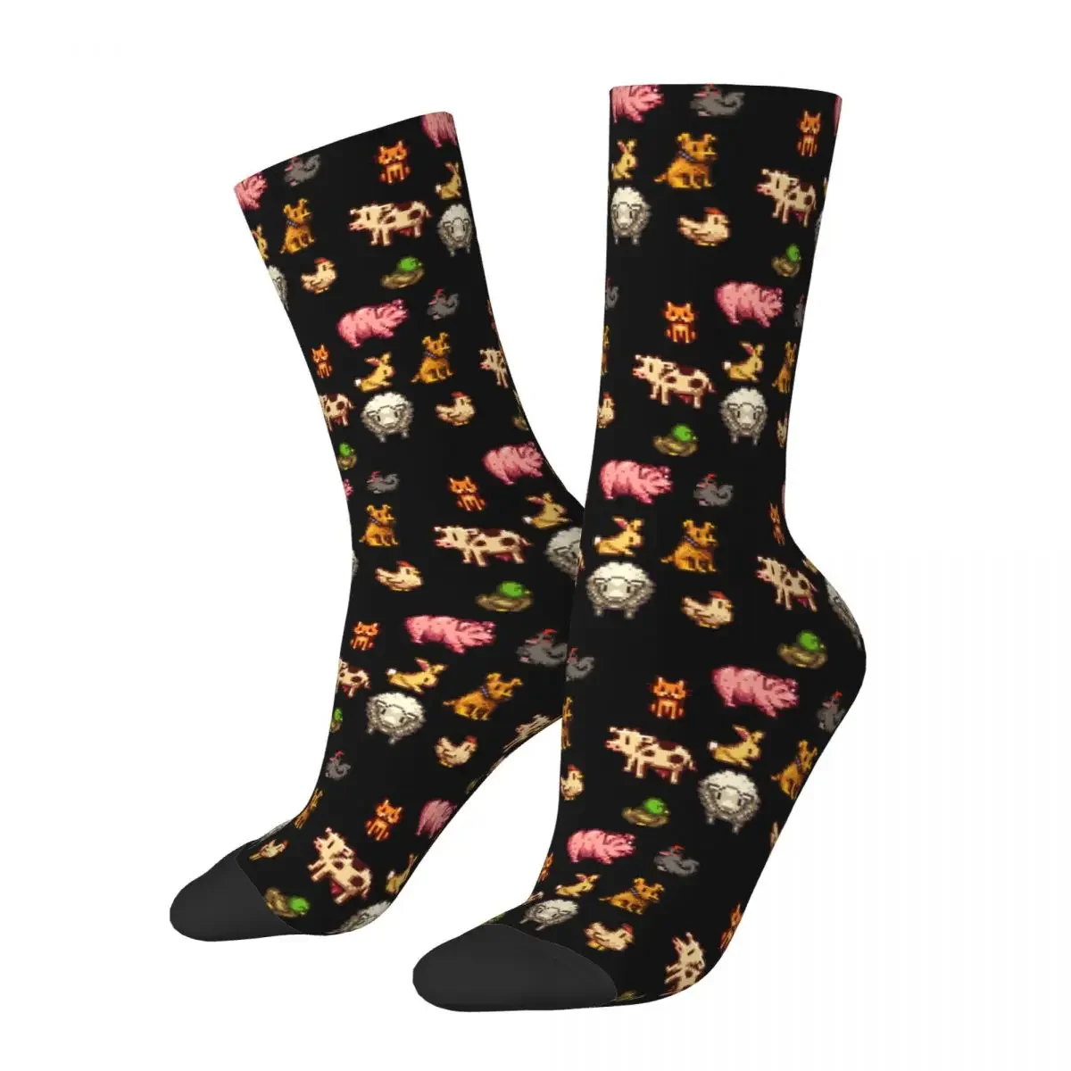 

Stardew Valley Animals Socks Harajuku High Quality Stockings All Season Long Socks Accessories for Unisex Gifts