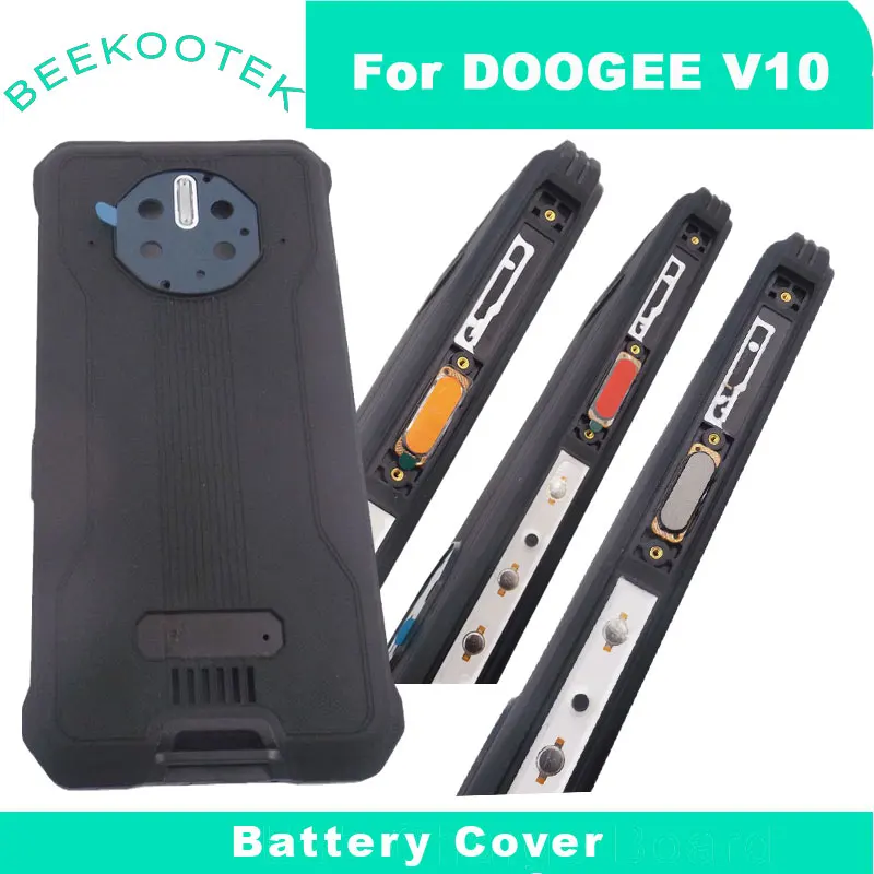 New Original Doogee V10 V11Battery Cover Back Cover Housings With Receiver Fingerprint Power Volume Cable For DOOGEE V11 Phone