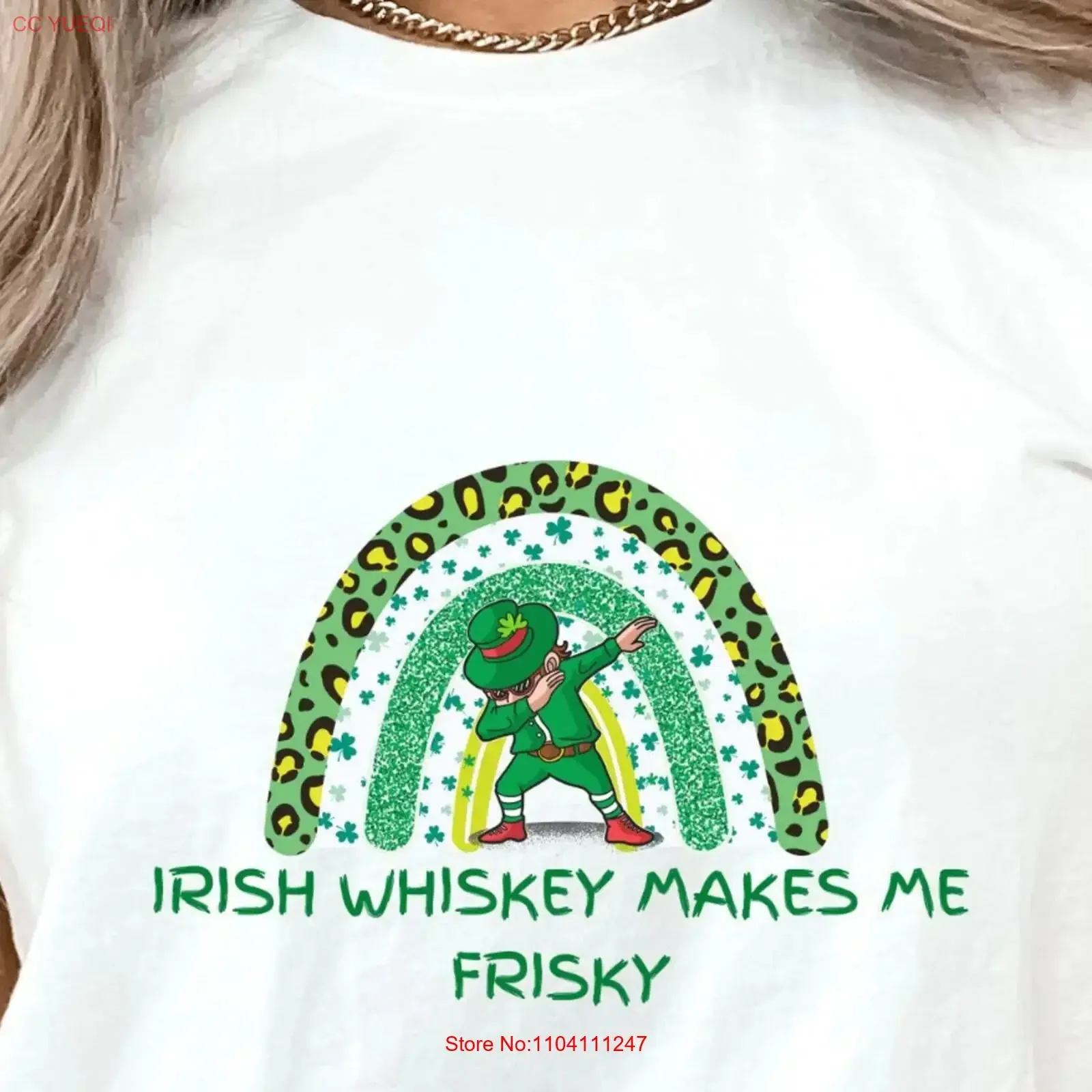 روح الدعابة الجني تي شيرت الويسكي الأيرلندي يجعلني فريسكي سانت باتي يوم مضحك المرأة موكب محظوظ خمر غسلها أنيق