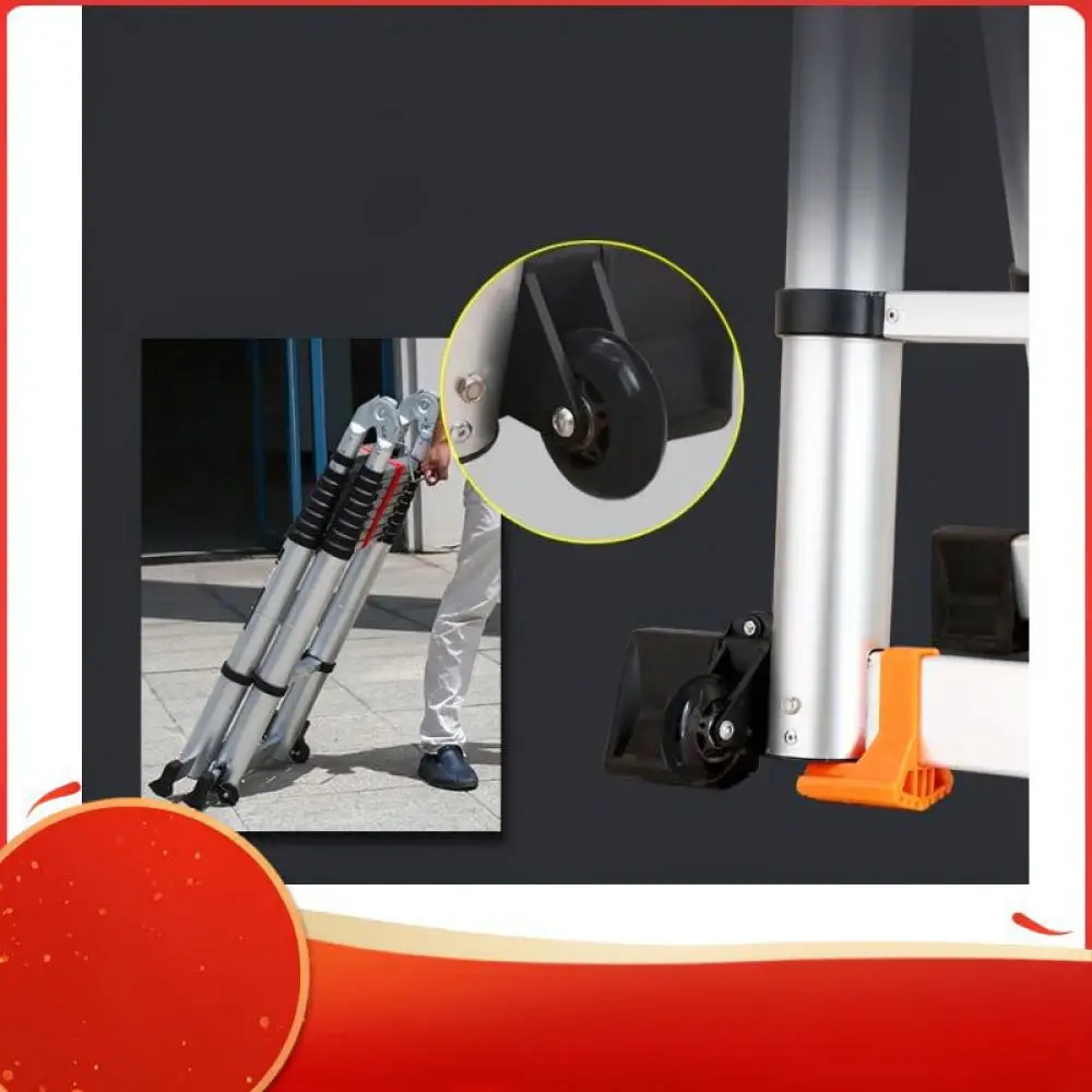 Foldable Ladder Mobility Roller Nylon Accessory For Telescopic Extension Ladder Flexible Transport Wheel Replacement