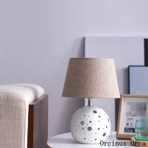 Nordic modern simple hollow  table lamp living room bedside lamp creative romantic LED table lamp free shipping