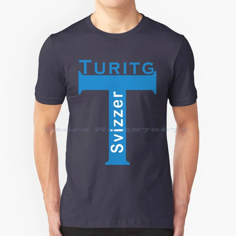 Turitg Svizzer T Shirt 100% Cotton Tee Switzerland Zürich City Swiss Zürcher Schweiz Turitg Svizzer