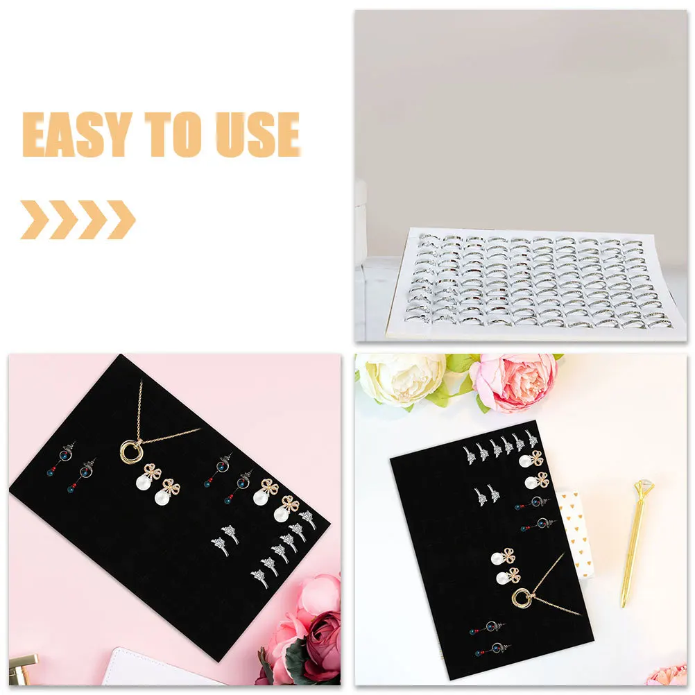 

2Pcs Sponge Insert Pad Jewelry Box Ring Holder Display Tray Earring Storage Organizer Jewelry Insert Sponge Ear Pad