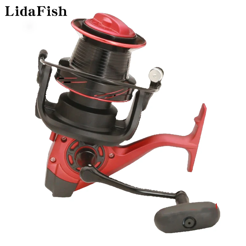 

9000/10000/12000 Series Sea Bass Trout 14+1BB Fishing Reel Oversized Slant Port All Metal Spool Spinning Wheel