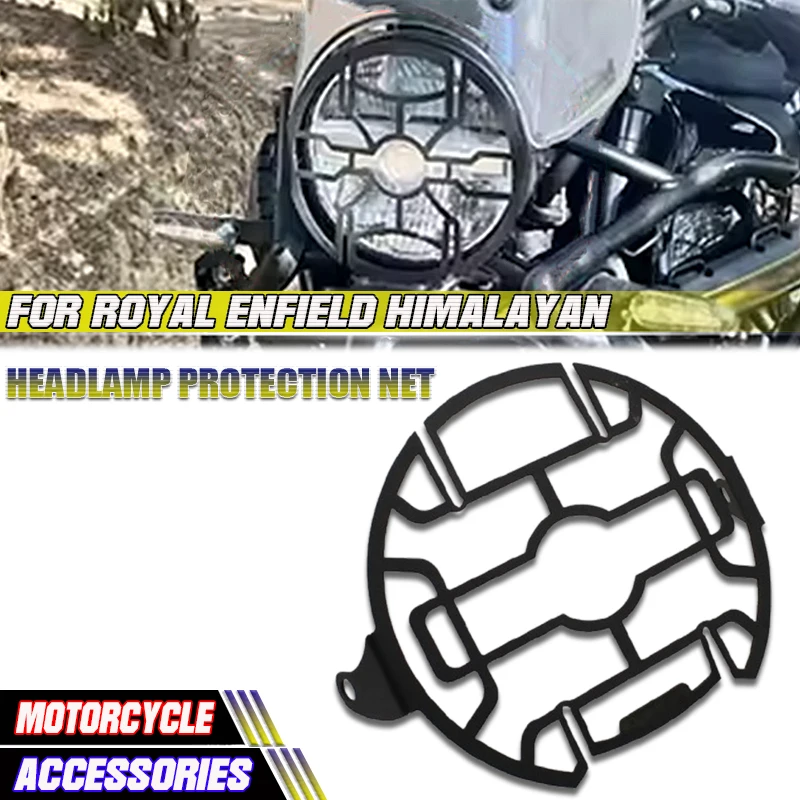 

New Motorcycle Headlight Shield Guard Protector Headlamp Mesh Grille Cover For Himalayan 450 Himalayan450 HIMALAYAN 450 2024-