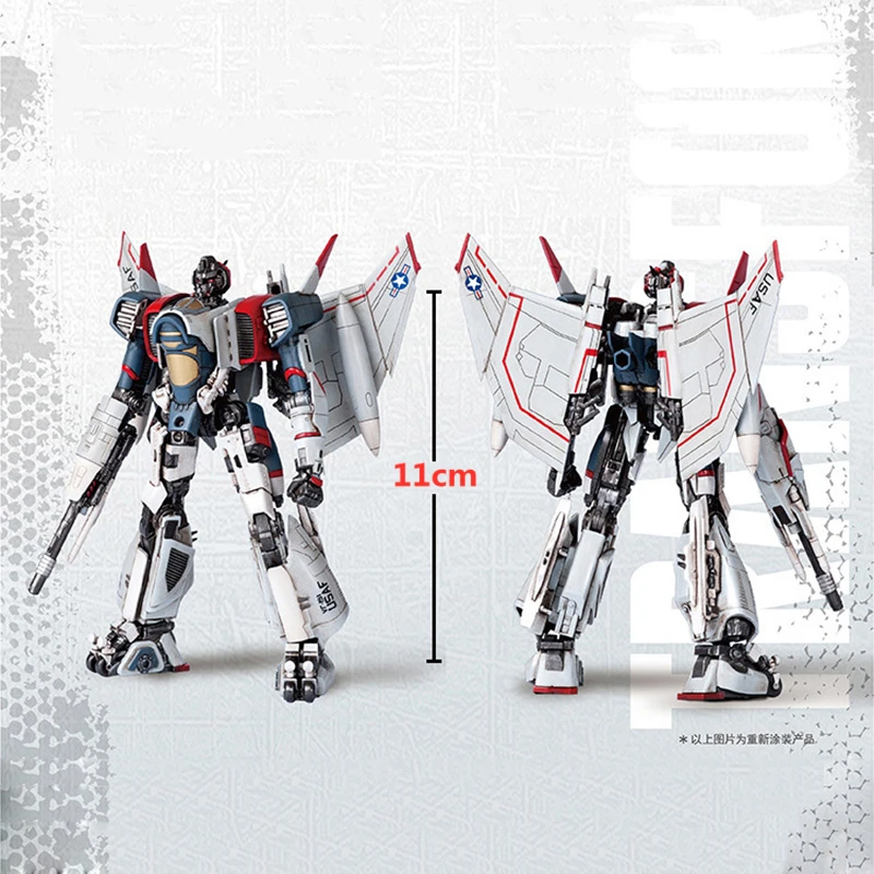 Trasformazione Trumpeter Blitzwing Fighter 70 pezzi + assemblare Kit e adesivo Mini Pocket Warrior Action Figure Robot Toys