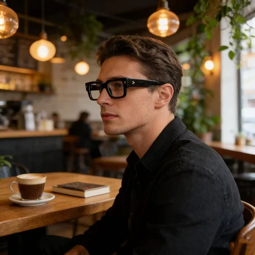 Imagen 2 del producto Gafas Vintage TR90, Montura para Gafas Graduadas, Gafas de Lectura, Gafas de Sol de Moda para Hombre, Gafas Ópticas, Espectaculares