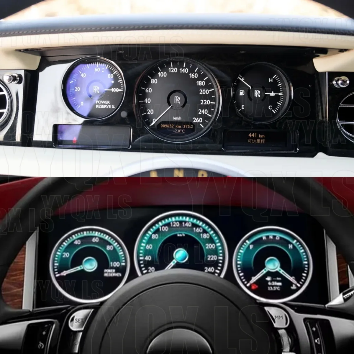 

12,5-дюймовый цифровой спидометр для автомобиля Rolls Royce Phantom 2004-2013, ЖК-панель приборов, приборная панель, панель приборов на базе LINUX