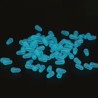 100 pieces of high-quality rubber space bean sea fish flying fish blue rubber oval plug fishing float fishing reel