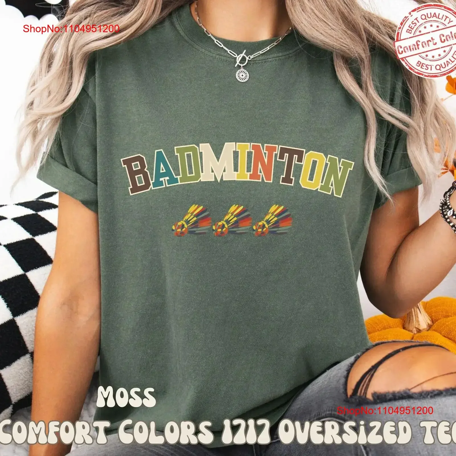 

Badminton Lover T shirt Oversized for Kids and Adults Sport Enthusiasts vintage Washed graphic designer clothes Versatile