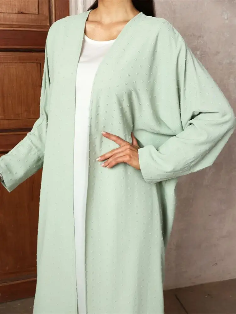 Abayas Musulmanes pour Femme, Kimono Ouvert pour Ramadan, Eid, Abaya, Dubaï, Kaftan, Robes Modestes, Vêtements Islamiques, Caftan