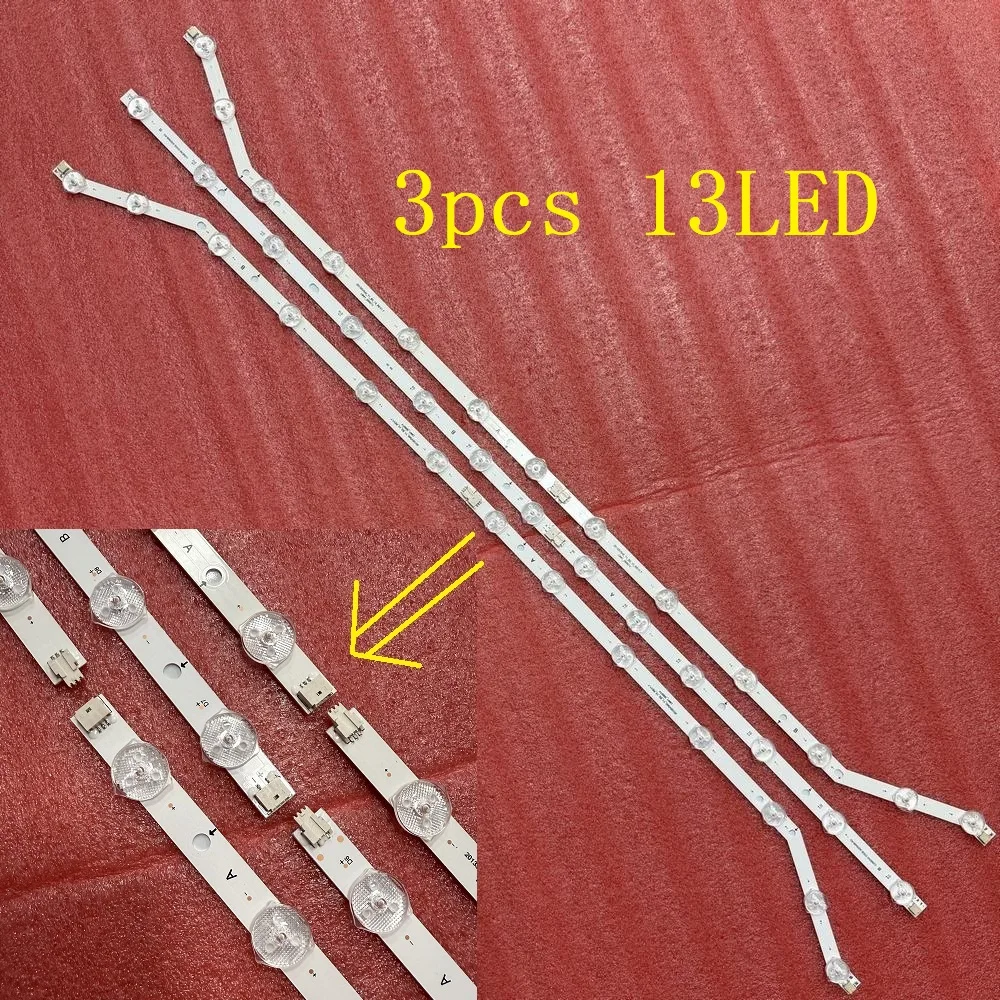 

3 PCS/set LED strip for Samsung TV UN40H6203 UN40J6200 UE40H6203 UE40EH5300 D3GE-400SMB-R3 400SMA-R2 BN96-28767B 28766A