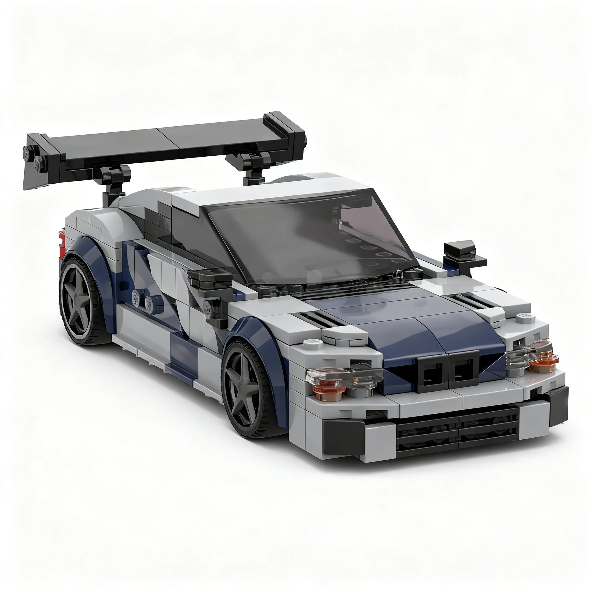 356pcs MOC City Champions BMWS M3 E46 GT-R Need Speed Most Wanted Model Building Blocks Christmas Gift Toy Assemble Birthday