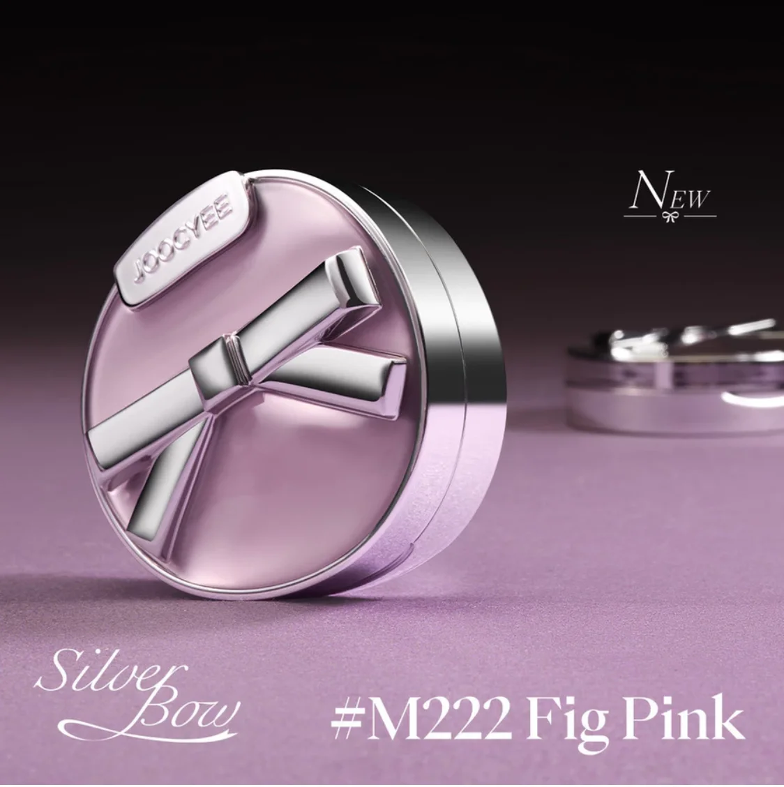 JOOCYEE BLUSH & HIGHLIGHTER بفيونكة فضية من Love Blue Hour إصدار محدود مستحضرات تجميل ميكرونية رقيقة المظهر بشكل طبيعي