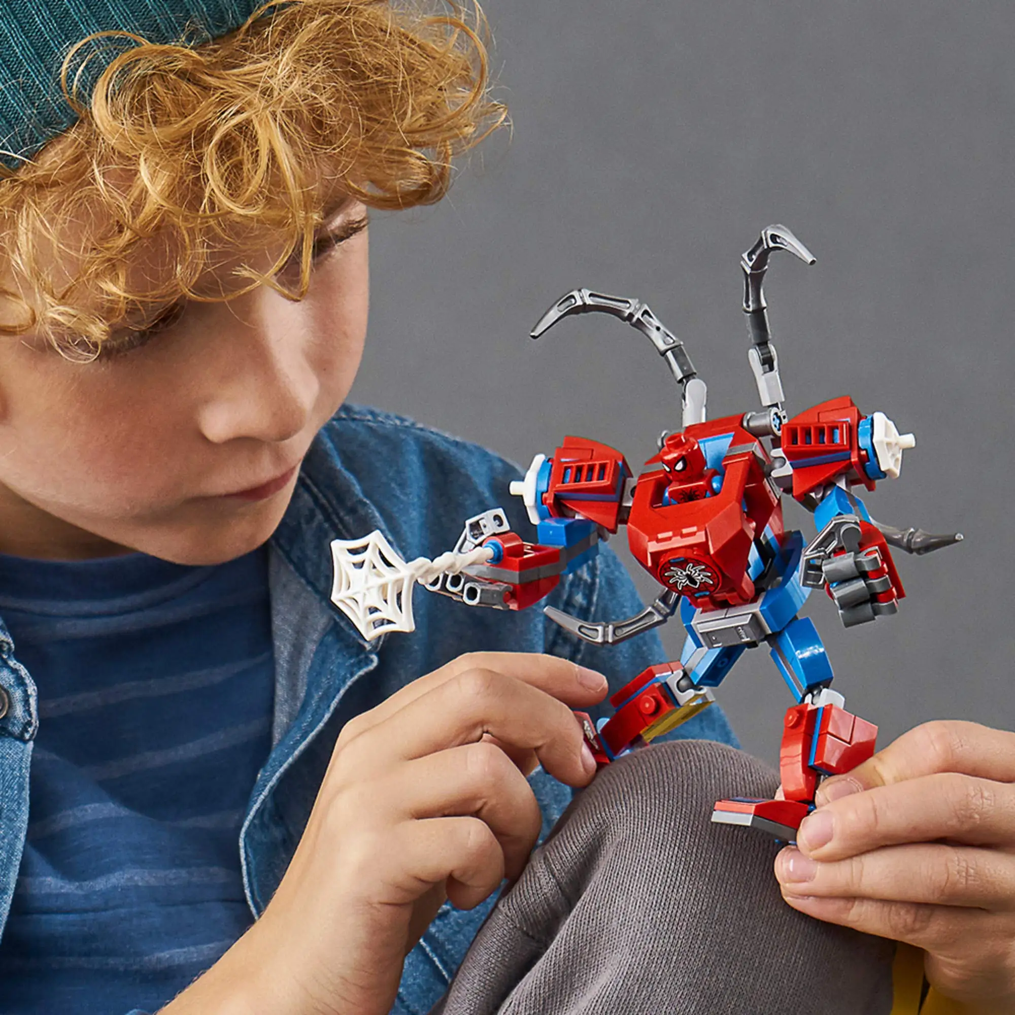 LEGO Marvel Spider-Man: Mech 76146 Superhero Building Bricks Toy Playset with Mech & Minifigure Kids Chirstmas Gift (152 Pieces)