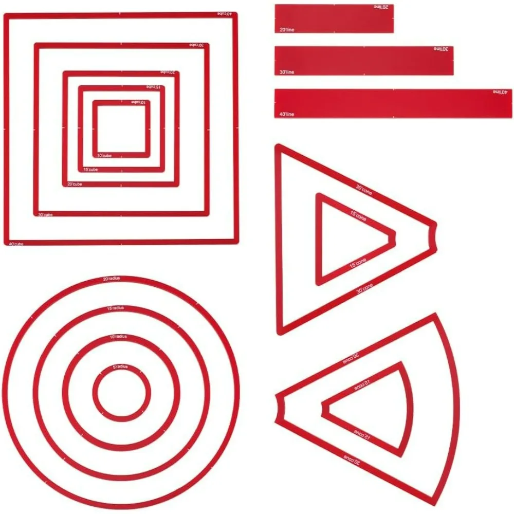 16Pcs Aoe Spell Tem…