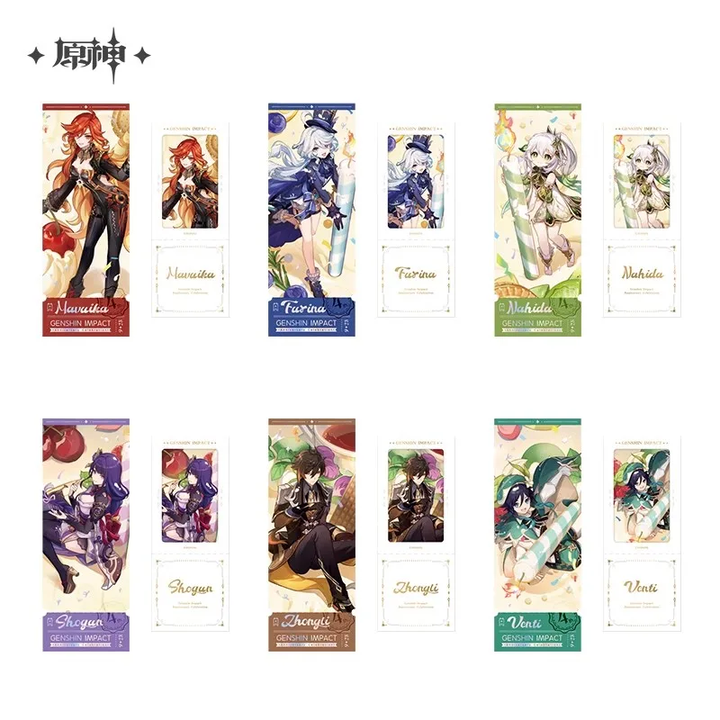 

Game Genshin Impact Official Anime and Game Peripherals Anniversary Celebration Series Commemorative Ticket Set DIY Holiday Gift